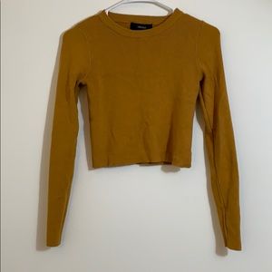 Forever 21 Mustard Crop Top